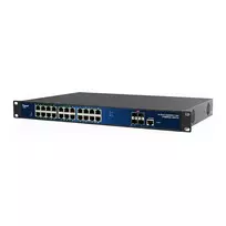 ALLNET ALL-SG8628PMJ-10G valdomas Layer2+ jungiklis 24 prievadai • 24x GbE • PoE biudžetas 370W • 24x PoE at • 4x SFP+ • 19 col. • JSON API