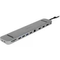 ALLNET PSUC2501 USB-C stotelė su 4K, Ethernet ir atminties kortelių skaitytuvu