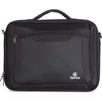 TERRA 1510025 nešiojamojo kompiuterio dėklas 39,6 cm (15,6 colio) Toploader kuprinė Juoda