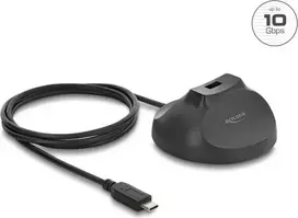 DELOCK magnetinis stovas USB Type-A lizdas – USB Type-C kištukas 10Gbps prijungimo laidas 1,2 m (64365)