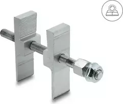 Delock laikiklis gyvūnų atbaidymo barjerui / paukščių atbaidymui fotovoltiniams saulės moduliams Aliuminis (90997)