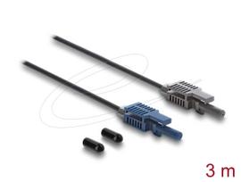 Skaidulinis optinis kabelis DELOCK 91022 multimodas POF 3 m, juodas/pilkas