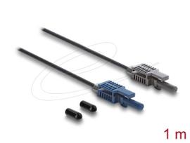 DELOCK optinis pluošto adapteris 90998 daugiamodis POF kabelis 100 cm juodas/pilka