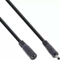 InLine DC ilginimo laidas, DC kištukas/lizdas 3.5x1.35mm, AWG 18, juodas 2m