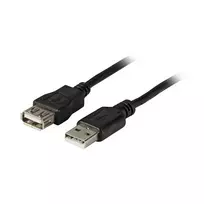 EFB-Elektronik USB 2.0 ilginimo laidas A-A, kištukas-lizdas, 1,0 m, juodas, Classic