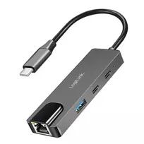 USB 3.2 Gen1 3 prievadų šakotuvas su 2.5G eterneto prievadu