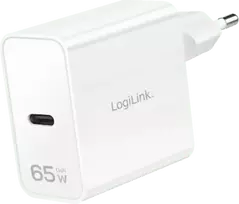 LogiLink USB-C-GaN adapteris, 65 W, telefonui, planšetei, nešiojamam kompiuteriui (PA0294)
