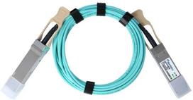 Skaidulinis InfiniBand kabelis BlueOptics QSFP56–QSFP56 15 m oranžinis