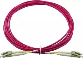 BlueOptics OM4 5 m šviesolaidinis duplex pataisos laidas LC-UPC – LC-UPC, smėlio spalvos