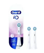 Oral-B iO švelnaus valymo šepetėlių antgaliai, 2 vnt., balti