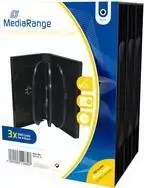 MEDIARANGE BOX35-8 - jewel dėklas - 8 diskų - Juoda - Plastikas - 120 mm - atsparus dulkėms - atsparus įbrėžimams