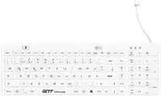GETT TKG-110-GCQ-MED-AM-IP68-BACKL-WHITE-USB - Klaviatūra su apšvietimu - USB - vokiškas išdėstymas - balta