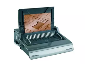 Fellowes Galaxy E Comb – elektrinė segtuvė, 500 lapų, juoda/sidabrinė