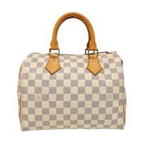 [Pre-Owned] Speedy Pillow Bag Classic Checkered No Shoulder Strap Canvas And Leather Shoulder Crossbody Tote Bag 25 - Fair #15IYNIM ONE SIZE