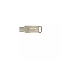 USB atmintukas PATRIOT PS128GT560DS5D 128GB USB 3.2 (USB-A / USB-C) sukamasis cinko lydinys sidabrinis