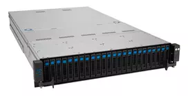 Stovo serveris ASUS RS520A-E12-RS24U lizdas SP5, AMD EPYC 9004, 1 procesorius, 24x DDR5 DIMM, 6,14 TB maks., 2U, 26x 2,5 colio lizdai, 1600 W maitinimo šaltinis