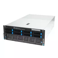 Stovo serveris ASUS ESC8000A-E12-SKU2 (4U) – palaiko 2× AMD EPYC 9004, DDR5 iki 6 TB, 24 DIMM, 3000W maitinimo šaltinis