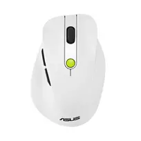 Pelė ASUS MD105 /VT-GN – dešiniarankė, RF belaidė + Bluetooth, 2400 DPI, slinkimo ratukas, maitinama baterijomis, balta/žalia
