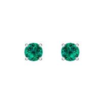 Swarovski Attract crystal inlaid light luxury design rhodium plated earrings for women 5512384 žalia