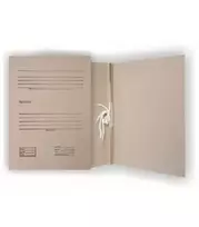 Archyvinis aplankas SMLT, A4, 2 cm, 400 g, su 2 raišteliais, su spauda, rudas, kartonas