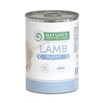 Šlapias ėdalas šuniukams Nature’s Protection Puppy Lamb 400 g – pilnavertis konservuotas ėdalas su ėriena