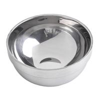 Stainless Steel Bowl  Salad Bowl Silver 11.5-18cm Deep Dish Double Layer Mixing Bowls for Home Kitchen Essentials Tableware