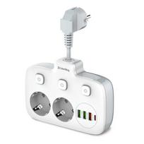 Sieninis kištukinis lizdas ColorWay CW-CHE24PDW su 24 W USB-C Power Delivery integruotu išėjimu