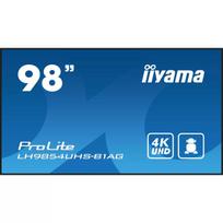 Skaitmeninės reklamos plokščiasis ekranas IIYAMA LH9854UHS-B1AG — 97,5 colio (2,48 m) 4K UHD LCD, 500 cd/m², Wi‑Fi, Android 11, 24/7