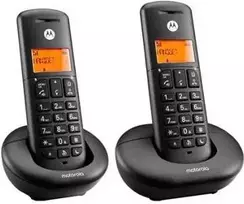 Motorola E202 Duo belaidis DECT telefonas juodas
