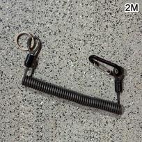 Fishing Missed Rope Anti-Lost Spiral Spring Lure Pliers Lanyard Wire Spring Rope Prevent Rod Drop Lose Tool Fishing Accessories 2M