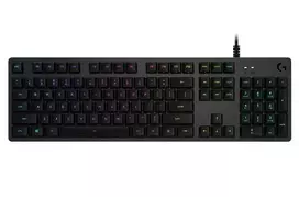 Logitech Gaming G512 - Tastatur - Hintergrundbeleuchtung - USB - QWERTY - Spanisch - Tastenschalter: GX Brown Tactile - Kohle