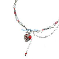 HX6F Versatile Sweet Cool Necklace Featuring Gothic Heart Designs For Daily And Party Use CN