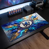 Chelsea FC Printed Large Mouse Pad, Non Slip Soft Rubber Gaming Desk Mat for Office Laptop Computer Decor 30cmx60cm（11.8x23.6inch）