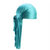 Iš anksto surištas galvos apdangalas Vyrams Moterims Bandana Šilkinis Durag Turbanas Hidžabas Pirato Kepurė Vėžio Galvos Skara Chemoterapijos Kepuraitė žalia