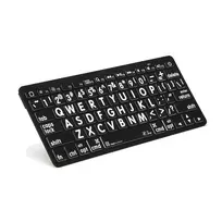 Logickeyboard LKB-LPWB-BTON-DE belaidė Bluetooth klaviatūra QWERTZ, juoda