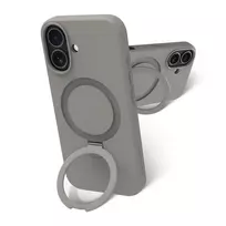Dėklas mobiliesiems dbramante1928 Roskilde MS Kick ICON, skirtas Apple iPhone 17, vienspalvis pilkas, su stovu