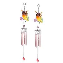 ABBY-Home Fashion Decoration Metal Wind Chime Owl Wind Chime Garden Outdoor Decoration Pendant Gift Accessories Tools