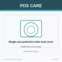 Vienkartinis apsauginis tualeto sėdynės užvalkalas PDS CARE