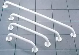 Priešvonės ranktūris Mobilex 40 cm metalinis baltas, montuojamas prie sienos, 120 kg apkrova