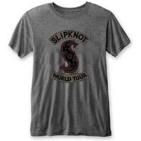 Men's Slipknot World Tour T-shirt Small Charcoal Grey 4XL