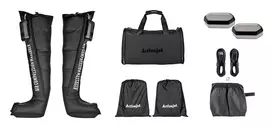 Limfodrenažinis kojų masažuoklis ActiveJet ACM-PLUS-A1 M, baterija 25 W, juodas, 380×950×60 mm