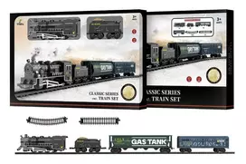 Elektrinis traukinukas Artyk Train Vintage 173806 – baterijomis varomas retro traukinukas su bėgiais