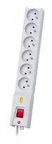 Maitinimo laidas Lestar LX610 1.5 m 6GN pilkas – Lestar laidas su 6 įžeminimo mazgais