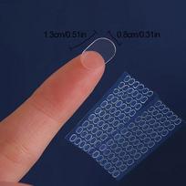 100pcs Double -sided Glue Pads Adhesive Sticker For Doll Box Landscape Doll Foot Fixed Glue Transparent Seamless Patch