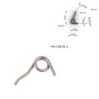 Stainless Steel Jewelry Lobster Clasps Torsion Spring Wire Dia 0.3mm Jewelry Mini Lobster Clasps Spring Small Torsion Spring white