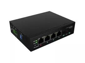 Nevaldomas pramoninis PoE jungiklis LANBERG ILGE-4P-2S-90 — 1xBT, 3xAT, 2xSFP, DIN bėgis, Gigabit