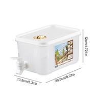 Water Kettle With Faucet Beverage Dispenser Cold Juice Lemonade Drinks Bucket Liquid Storage Tank Outdoor Fridge Organizers