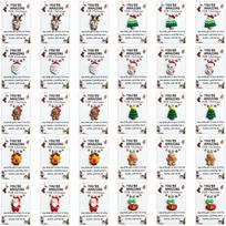 10/20/30pcs Christmas Pocket Hugs Gifts Bulk Mini Christmas Resin Pocket Hug Positive Pocket Hug for Coworkers Staff & Friends