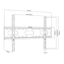Laikiklis sieninis MACLEAN MC-419 VESA 600x400 iki 45 kg