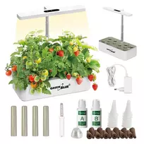 GreenBlue GB133 išmanusis kambarinis auginimo rinkinys su SMART vazonu, 4L talpa, 12 augalų, pilno spektro LED